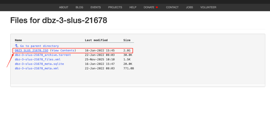 Archive.org DBZ3_SLUS_21678.ISO download guide